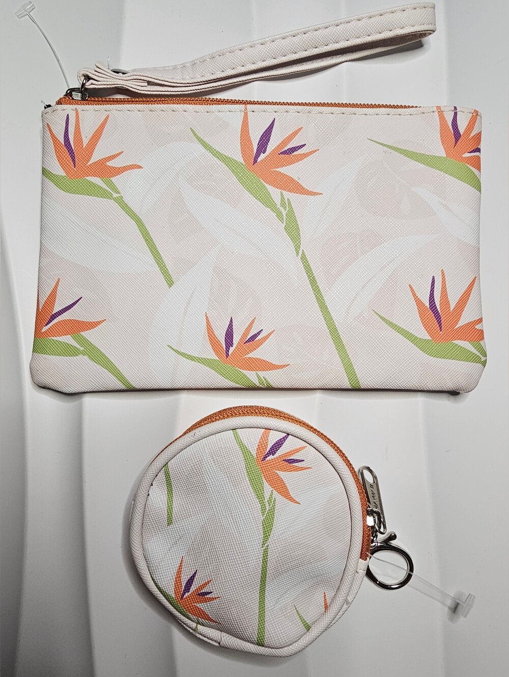 Bird of Paradise Wristlet Clutch & Coin Pouch Bundle - NWOT - Picture 2 of 4